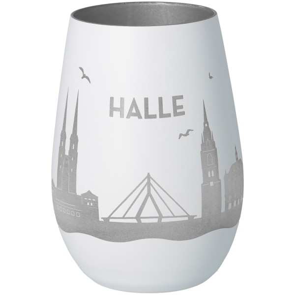 Windlicht Skyline Halle