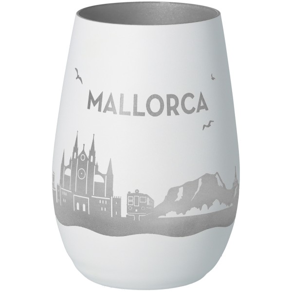Windlicht Skyline Mallorca