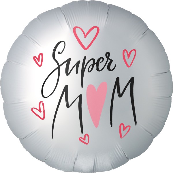 Folienballon Satin "Super Mom"