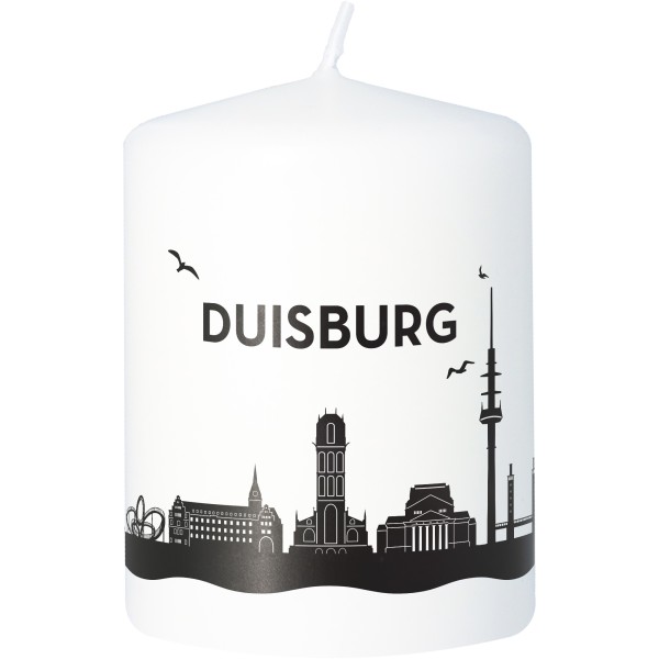 Stumpenkerze Skyline Duisburg