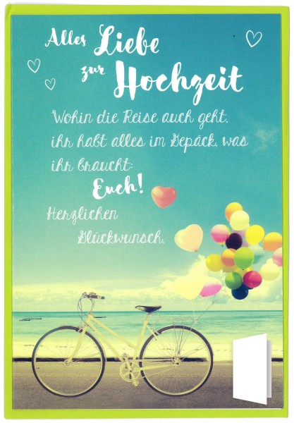 Hochzeitskarte "Alles LIebe zur Hochzeit"