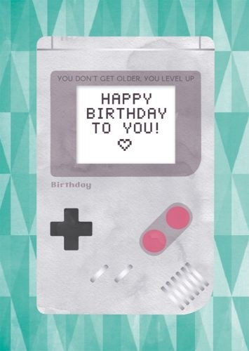 Musikkarte zum Geburtstag "Tetris"
