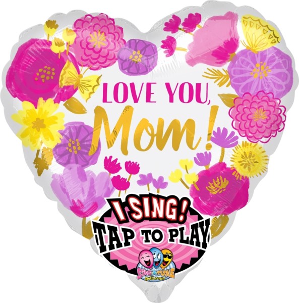 Musikballon "Love you Mom!"