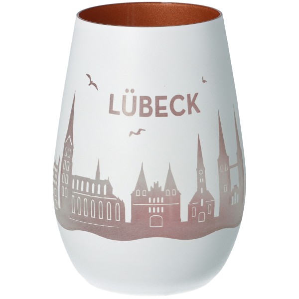 Windlicht Skyline Lübeck