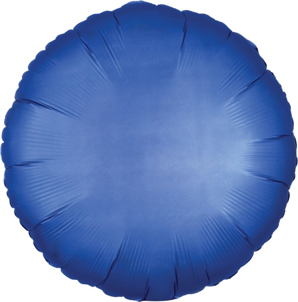 Folienballon Rund, Satin Blau