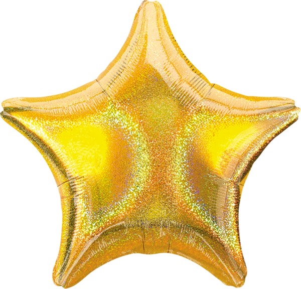 Folienballon Stern, Gold Dazzler
