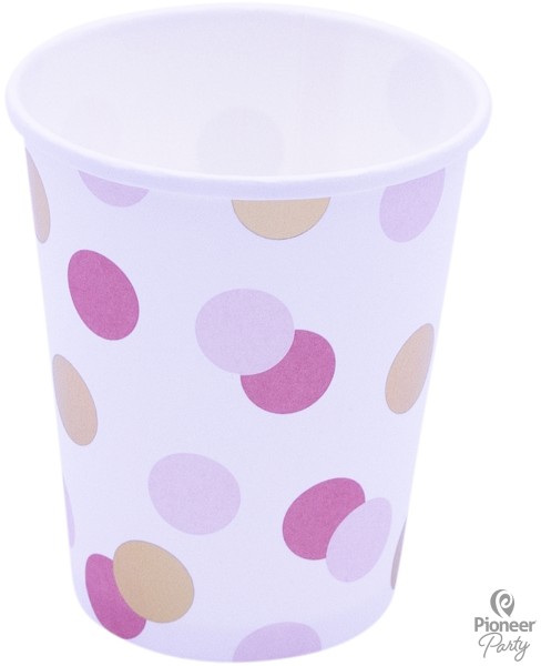 Becher 250ml in Pink & Gold