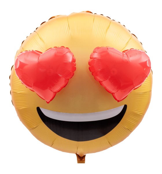 XXL Smiley mit großen 3D Herzaugen