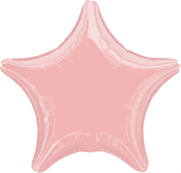 Folienballon Stern, Pearl Rosa