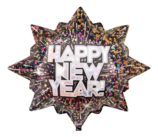 Folienballon "Feuerwerk - Happy New Year!"