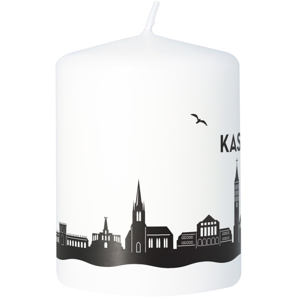 Stumpenkerze Skyline Kassel