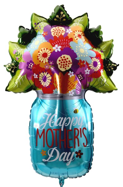 Riesenballon "Blumen - Happy Mother's Day"