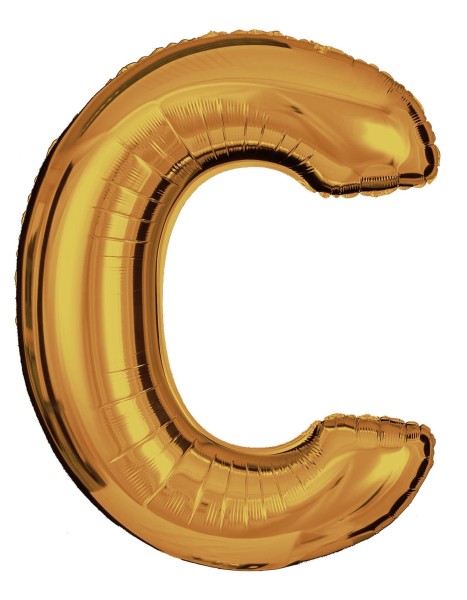 Buchstabenballon Gold "C"