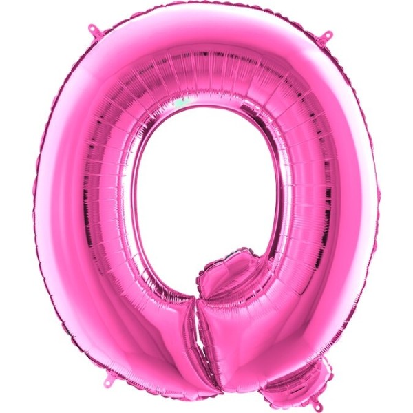 Buchstabenballon Pink "Q"