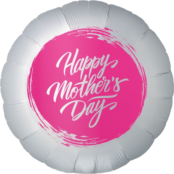 Folienballon Satin "Happy Mother's Day" Magenta