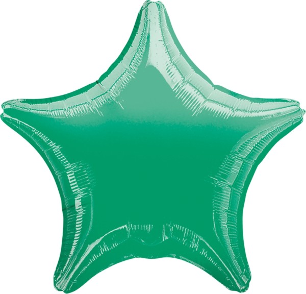 Folienballon Stern, Metallic Grün