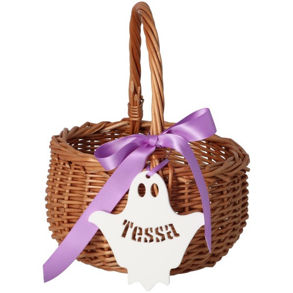 Halloweenkörbchen Gespenst Set "Name"