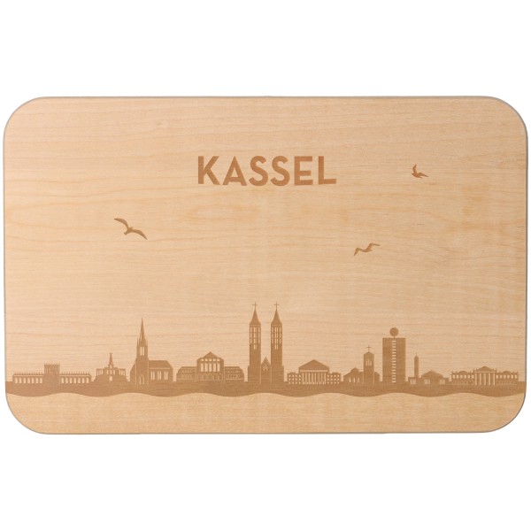 Frühstücksbrett Skyline Kassel 23cm x 15cm x 1cm