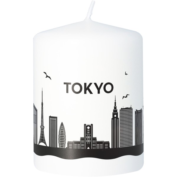 Stumpenkerze Skyline Tokio