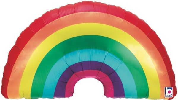 Großer Regenbogen-Ballon