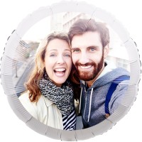 Fotoballon selbst gestalten Rund 40cm  Fotoballon selbst gestalten Rund 40cm